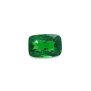 2CTS PLUS CUSHION TSAVORITE GREEN 6.3x9MM - Picture 1 of 3