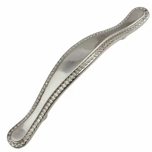 Beaded 3" Center Arch Cabinet Pull Satin Nickel GlideRite #4554-SN-10 - Picture 1 of 2