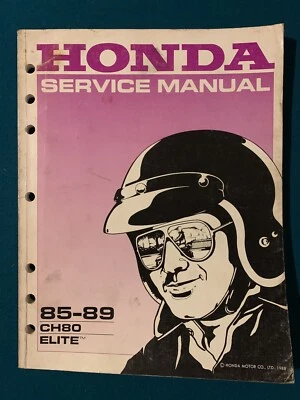 Manual de servicio Honda CH80 Elite 85 - 89 #61GE104 original Foto 1 de 4
