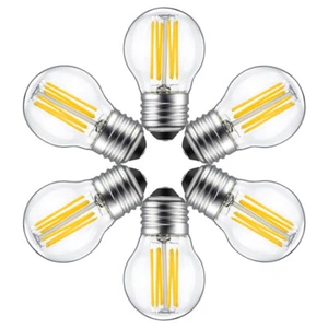 1/4/6pc Retro LED Light Bulb Lamp G45 4W 6W Dimmable Edison Filament Bulb AC110V - Picture 1 of 15