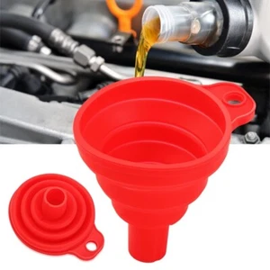 Car Funnel For Oil Fuel Gasoline Petrol Diesel Fluid Change Fill Collapsible - Picture 1 of 9