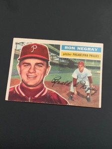Ron Negray 1956 card (free pwe shipping)!