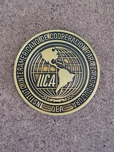 Moneda Desafío Bronce Instituto Interamericano de Agricultura Cooperativa 1992 IICA - Imagen 1 de 4