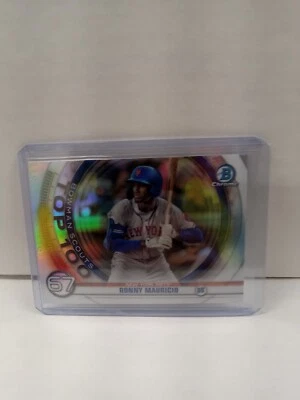 Ronny Mauricio 2020 Bowman Chrome Scouts Top 100 Baseball Card #BTP67 - Image 1 of 2