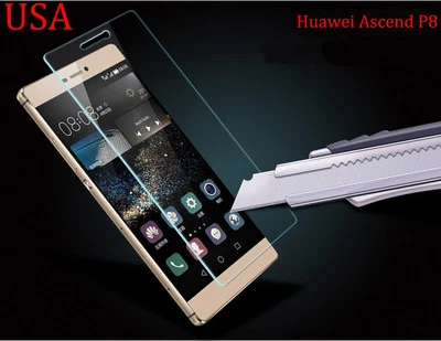 Protector de pantalla de película de vidrio templado real para teléfono móvil Huawei Ascend P8 Foto 1 de 4