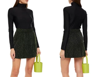 PRADA Silk Organza Bead Embellished Jewelled Deadstock Catwalk Mini Skirt - Picture 1 of 12