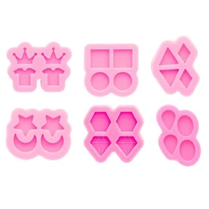 6Pcs Earring Resin Molds, Silicone Ear Stud Molds for Jewelry Making, Silicon... - Picture 1 of 7