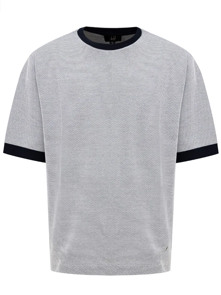 T-Shirt in Cotone Piquet Grigio Dunhill - Imagen 1 de 1