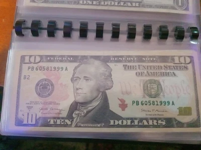 2017A Rare Error Heavy Ink Serial Numbers - Image 1 of 3