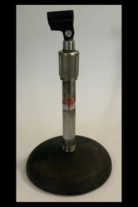 Vintage MCM Atlas Sound verstellbarer Schreibtisch/Tisch Mikrofonständer - Gusseisenfuß🅰️ - Bild 1 von 13