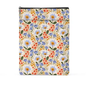 Aquarell Blumenmuster Buchliebhaber Geschenke Wasserdicht Buchhülle Buchtasche - Bild 1 von 6