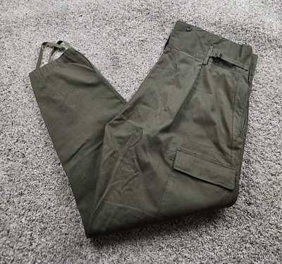 Vintage Ozkn Prešov Czech Military Cargo Pants 42X30 Mens Green High Waist 80s - Image 1 of 4