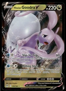 Pokemon Tcg Hisuian Goodra V #135 Pokemon Lost Origin NM - Picture 1 of 2