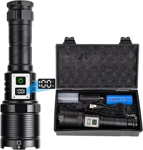 WHTOHY Rechargeable LED Torch, Super Bright Torches LED 90000 Lumen, Hight Power - Picture 1 of 8