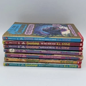 Lot Of 7 Vintage Give yourself Goosebumps Books 1990s first printing readers be - Bild 1 von 7
