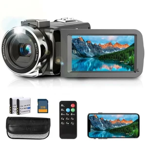 4K Video Camera, Camcorder with IR Night Vision, Digital Camera, 18X Digital ... - Picture 1 of 9