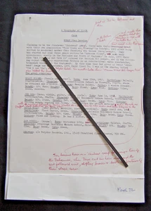 SLADE 1972 VINTAGE PRESS RELEASE BIOGRAPHY WITH ANNOTATIONS WOMEN STAR SERVICE - Picture 1 of 9