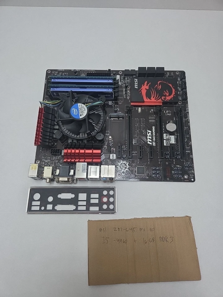 Intel Core i5 4460 with MSI Z97-G45 Gaming Motherboard and 16gb DDR3 1600MHz - Image 1 of 4