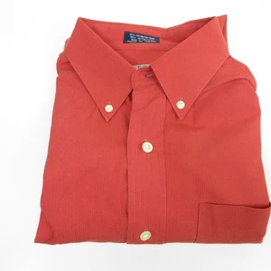 Cutter & Buck Mens Long Sleeve Button-Down Shirt Size L Rust Button Down Collar - Picture 1 of 9