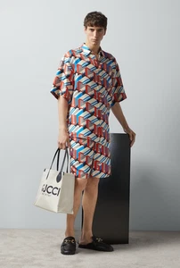 GUCCI- NWT 2024 Pixel Print GUCCI S/S Shirt. Size XL - Picture 1 of 8