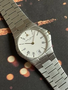 Rare Baume & mercier vintage integrated bracelet men's/unisex quartz - Picture 1 of 10