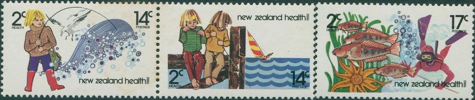 New Zealand 1980 SG1225-1227 Health Fishing set MNH — 第 1/1 张图片