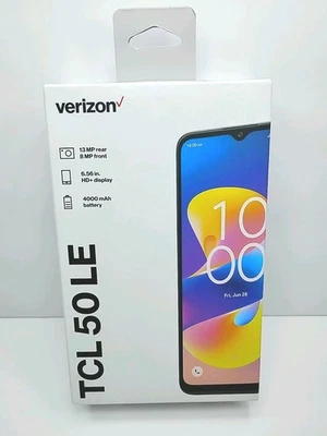 Verizon TCL 50 LE  50LE 6.6" HD+/64GB/4GB RAM/13MP/4Ah Gray Prepaid Phone 🆕 - Image 1 of 2