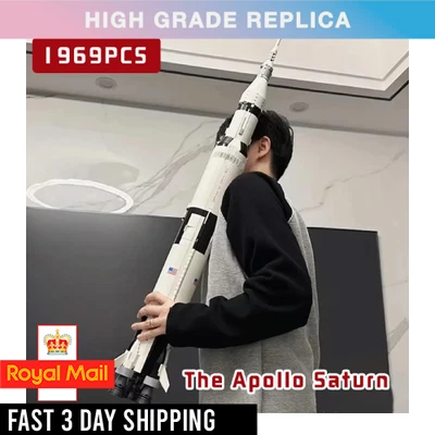 MOC BRICKS NASA Apollo Saturn V Space Rocket (92176) 1969PCS Building Blocks