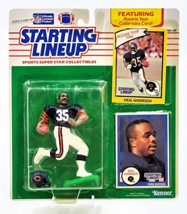 1990 Starting Lineup Neal Anderson Chicago Bears SLU Kenner Sports Figure NA02 - Picture 1 of 6