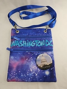 Washington DC Souvenir Handtasche Umhängetasche Reisetasche Multi-Pocket Blue Galaxy - Bild 1 von 4