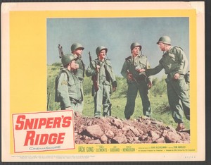 Sniper's Ridge 11"x14" Lobby Card #3 John Goddard Jack Ging Stanley Clements
