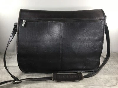 Wilsons Bag Briefcase School Colombian Distressed Leather Shoulder Messenger - Image 1 of 4