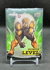 2023 Upper Deck Marvel Anime Vol. 2 Power Level Sabretooth Auto Jacob Noble /100