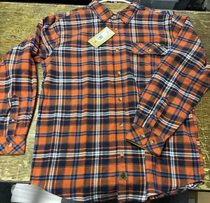 Legendäres Whitetails Flanellhemd Herren LARGE Original Buck Camp orange kariert - Bild 1 von 9