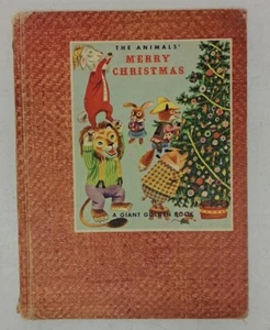 1950 HC The Animals' Merry Christmas, Giant Golden Book Richard Scarry #587 - Picture 1 of 16