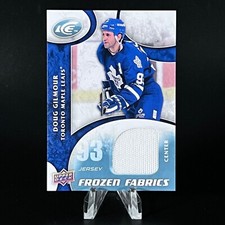 Doug Gilmour 2009-10 Upper Deck Ice Frozen Fabrics #FR-DP LEAFS NICE LOOK!!