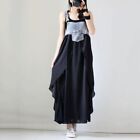 Stylish Dress Overall Party Sleeveless Solid Summer Vest Baggy Chiffon
