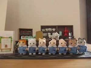 Sylvanian Families Calico Critters Cat's Cafe HA-17 Japan Coffee Shop Vtg RARE - Picture 1 of 17