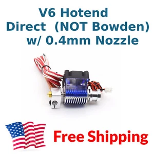24V V6 J-head DIRECT Drive Hotend Kit 1.75 mm 24V Extruder Free US Shipping - Zdjęcie 1 z 3