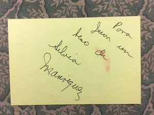 Silvia Manríquez - MEXICAN CINEMA - El privilegio de amar - Autographed 1981 - Picture 1 of 2