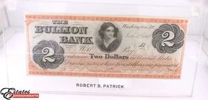 1862 $2 The Bullion Bank Washington D.C. - Imagen 1 de 4