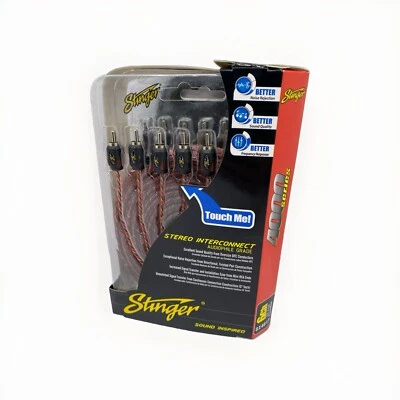 Stinger SI4617 RCA Interconnect 17 ft Cable 6 Channels 4000 Series Audio Stereo - Image 1 of 4