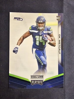 2019 PLAYOFF GOAL LINE ROOKIE DK METCALF SEAHAWKS - Image 1 of 2