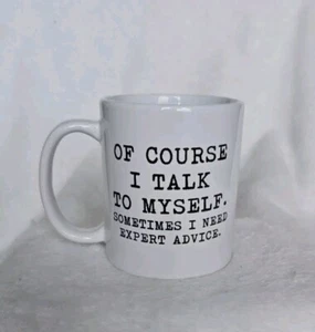 Tazza divertente ovviamente parlo con me stesso tazza tè caffè in scatola regalo casa per lei lui - Foto 1 di 3