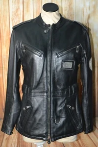 Harley Davidson Women Stylish "Live to Ride" Full Zip Leather Jacket Size S - Picture 1 of 18