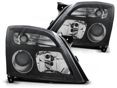 2x Scheinwerfer Klarglas für Opel Vectra C / Signum Bj. 02-05 Schwarz - Bild 1 von 2