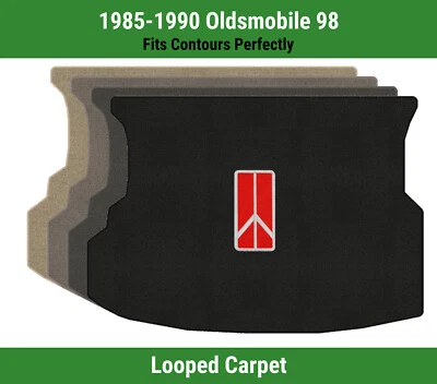 Alfombrilla de maletero Lloyd Classic Loop para Oldsmobile 98 85-90 con emblema Oldsmobile rojo Foto 1 de 4