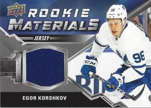 2020-21 Upper Deck Rookie Materials #RMEK Egor Korshkov B Jersey - NM-MT