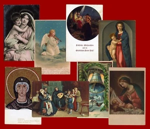 #62817 Lote de 8 postales vintage, tema cristiano-religioso - Imagen 1 de 9