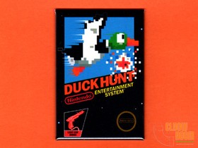 NES Duck Hunt box art 2x3" fridge/locker magnet Nintendo classic console